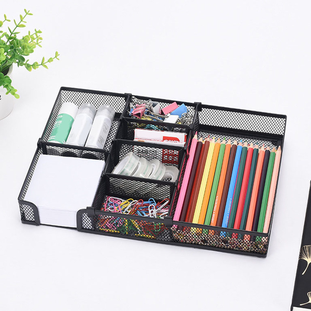 Office Drawer Organizer - Vassoio Portaoggetti da Ufficio in Metallo,