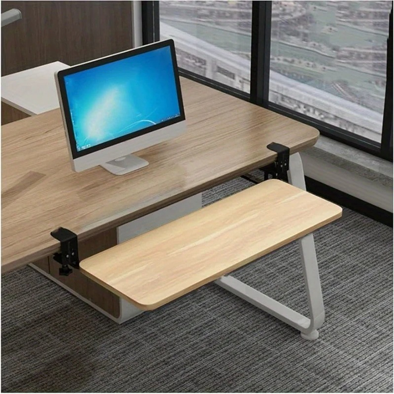 Keyboard Tray Under Desk - 1PC Supporto scorrevole ergonomico per tastiera