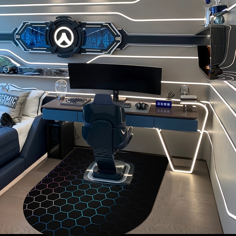 Home Office Rug - Tappetino per E-Sports Antiscivolo e Insonorizzante,