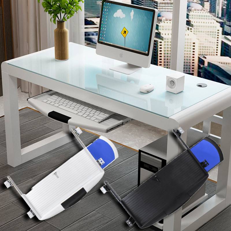 Keyboard Tray Under Desk - Cassetto per computer scorrevole Organizzatori per