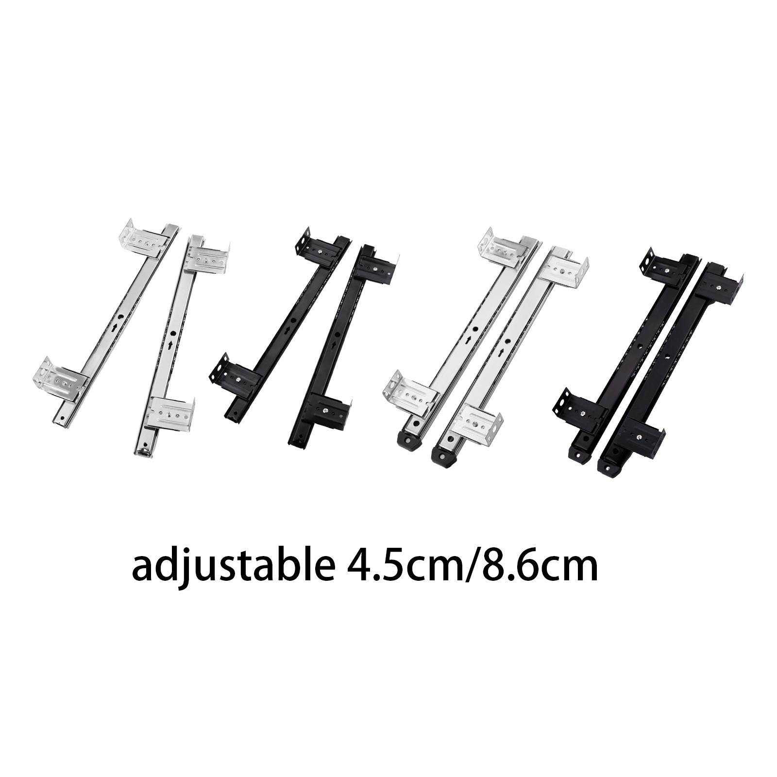 Keyboard Tray Under Desk - Guide scorrevoli in metallo per tastiera,