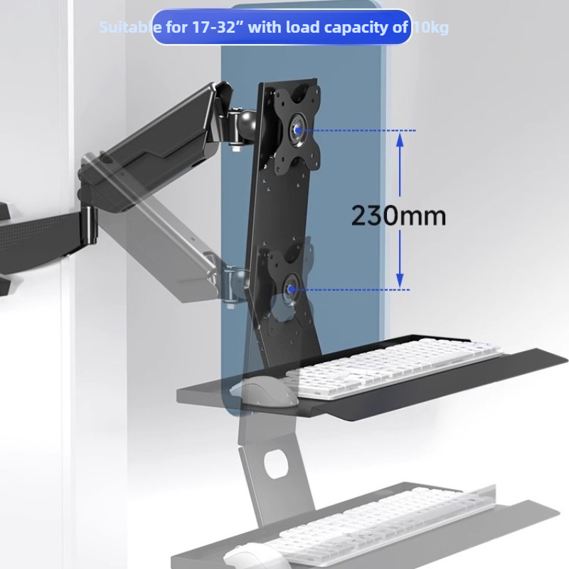 Keyboard Tray Under Desk - Supporto per monitor per carichi pesanti
