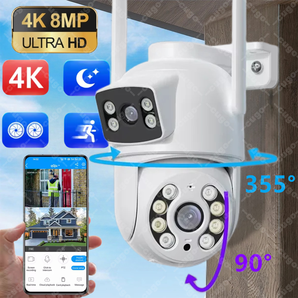 Home Office Email - Telecamera WiFi 4K 8MP PTZ da