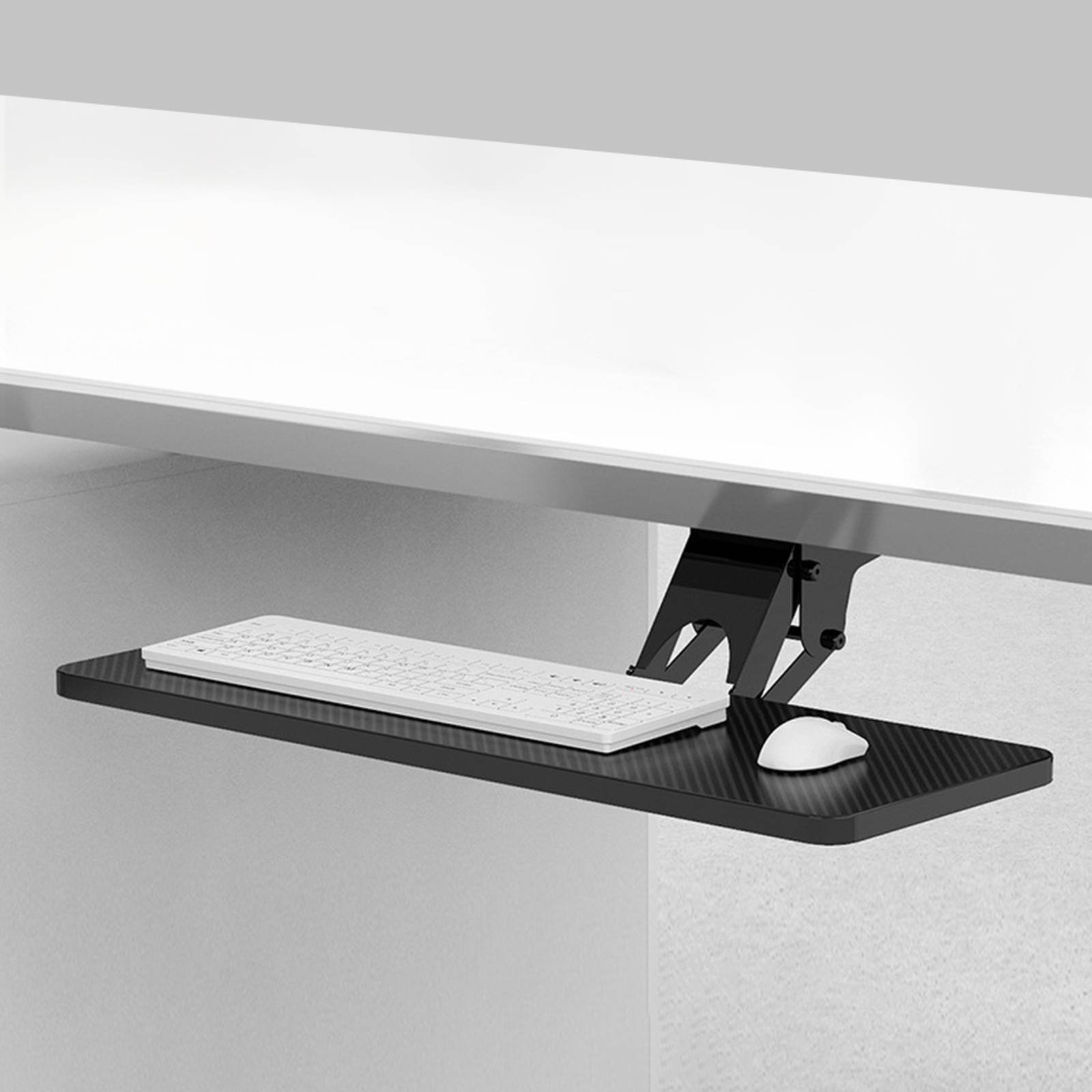 Keyboard Tray Under Desk - Vassoio Porta Tastiera Sotto Scrivania, Organizzatore