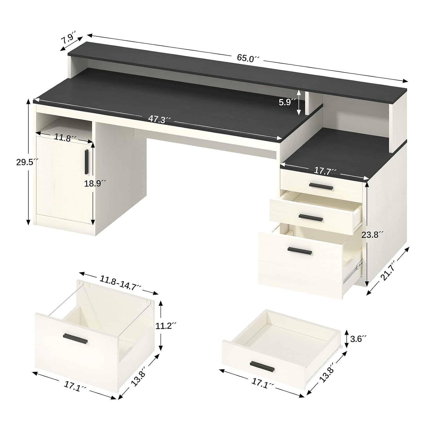 Home Office 365 - Scrivania per Computer da 65