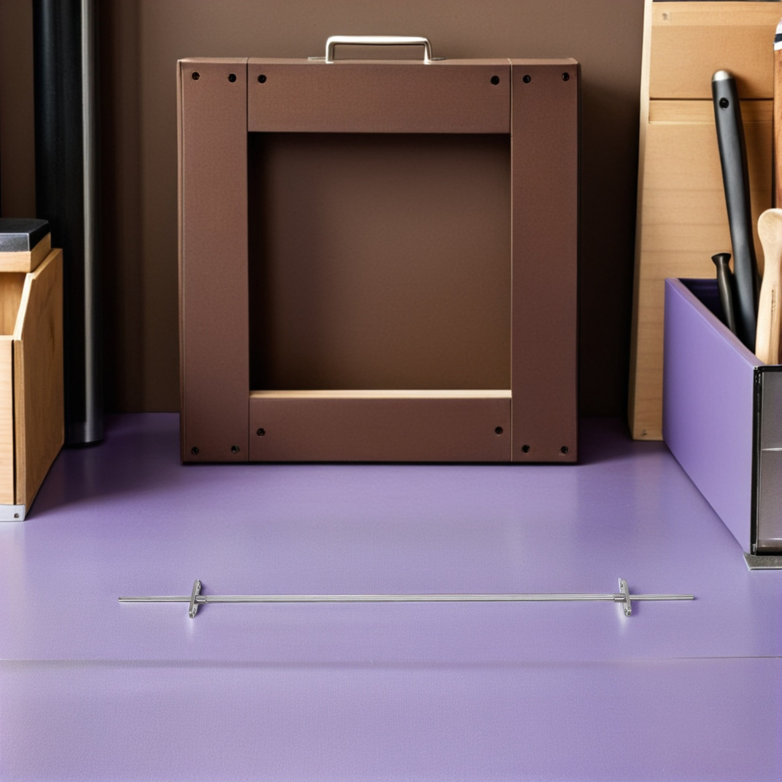 Office Drawer Organizer - Barra per Cartelle Sospese in Acciaio