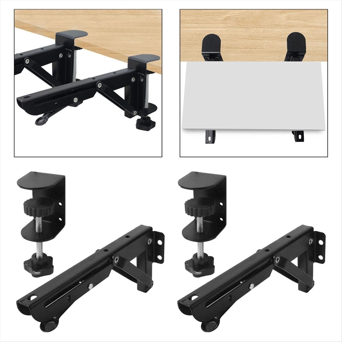 Grand 2 staffe pieghevoli per  - Keyboard Tray Under Desk recensione e prezzo