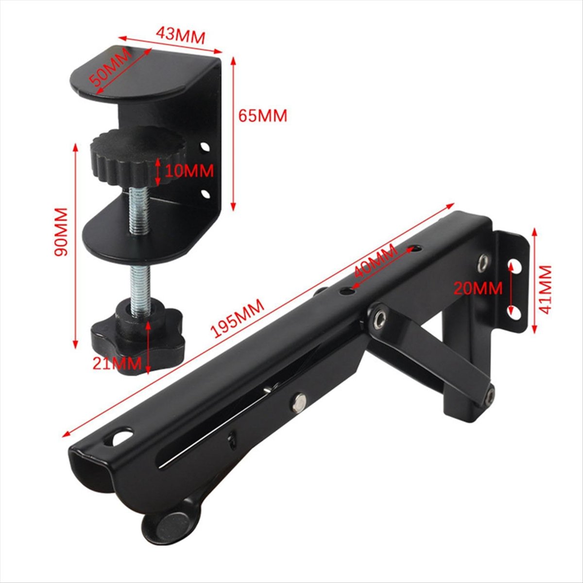 Grand 2 staffe pieghevoli per  - Keyboard Tray Under Desk recensione e prezzo