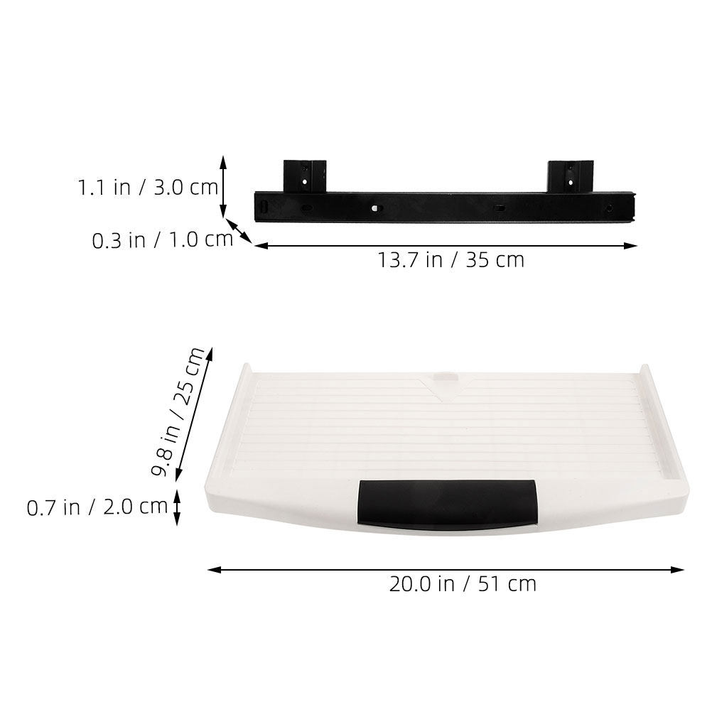 1 Set di Vassoio Scorrevole Pr - Keyboard Tray Under Desk recensione e prezzo