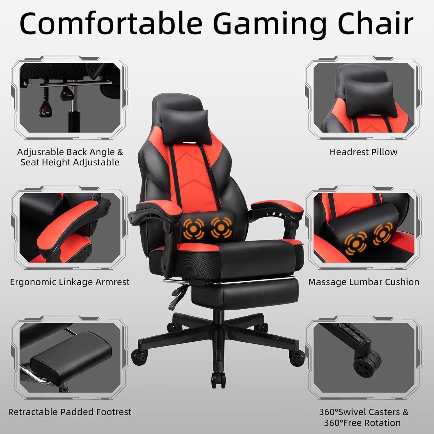 Sedia da Gaming con Poggiapied - Home Office Chair recensione e prezzo